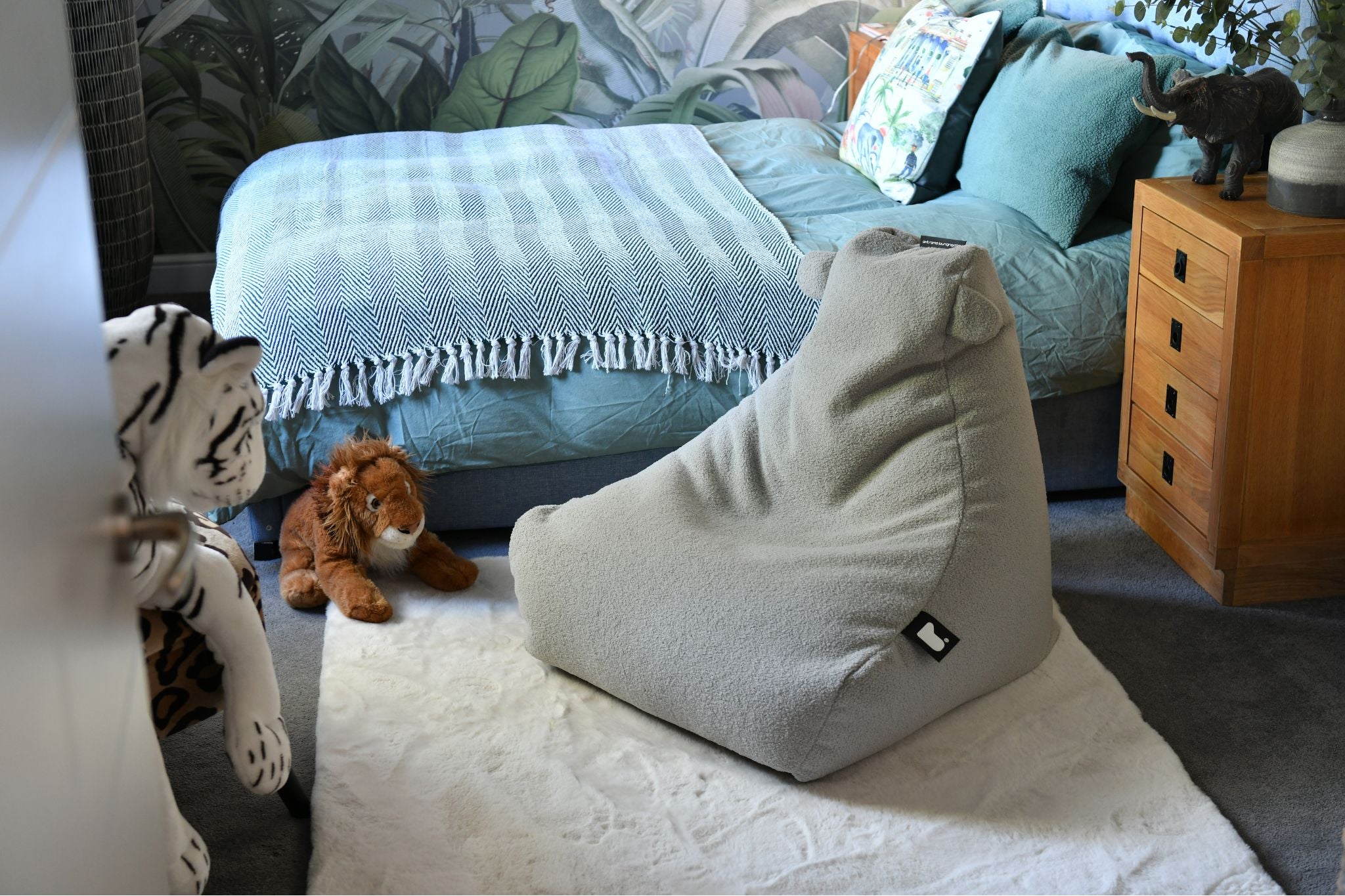 Extreme Lounging Mini B-Bag Soft Grey Teddy Indoor